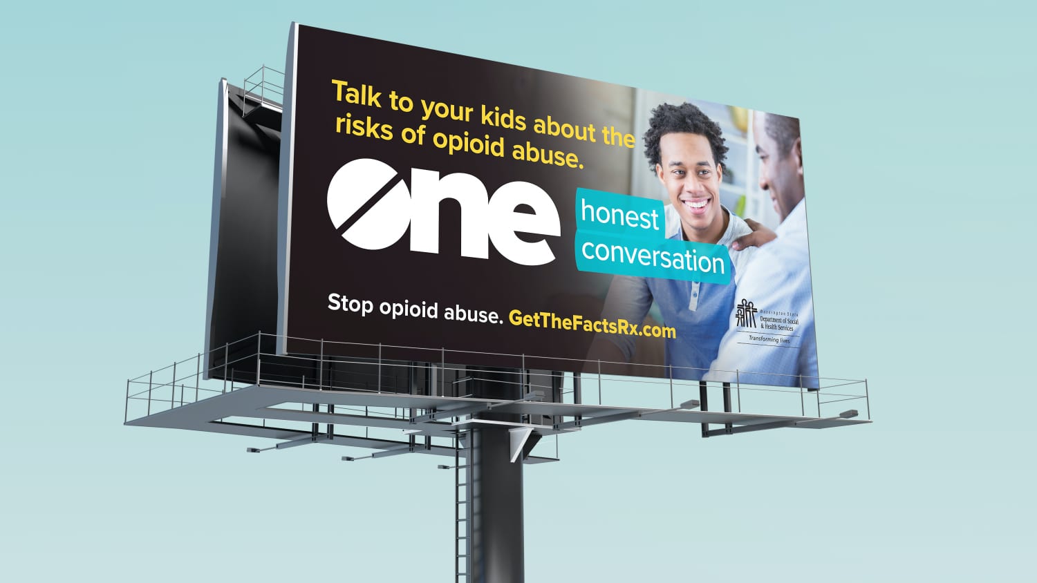 HCA Opioid Awareness billboard