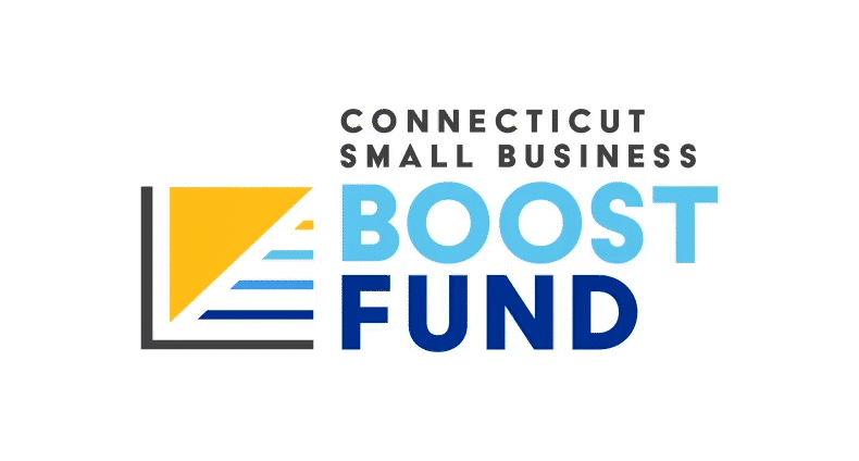 animated Connecticut Boost Fund logo showing different colors of logo
