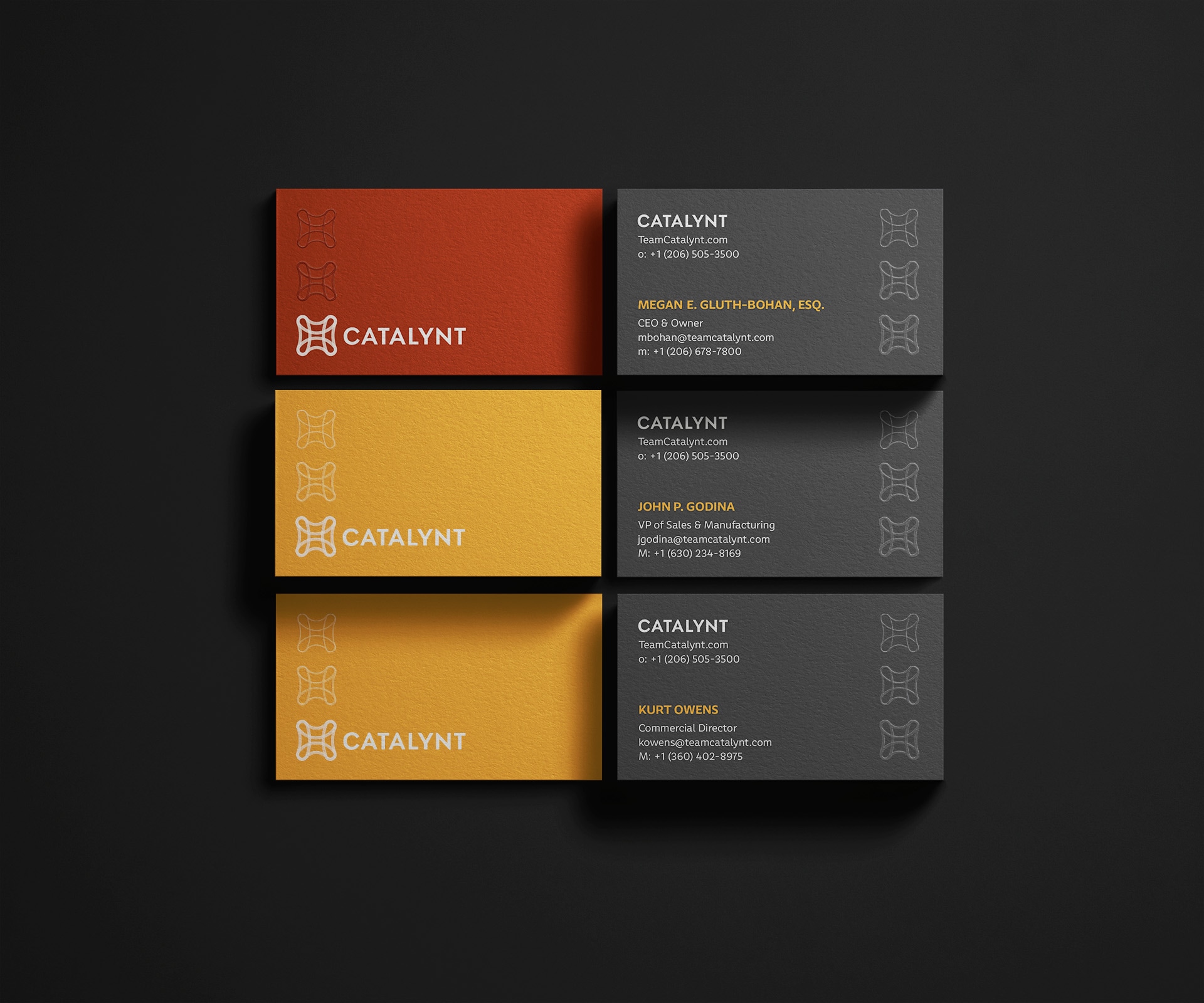 Catalynt business cards